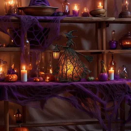 Hexen-Laterne zu Halloween