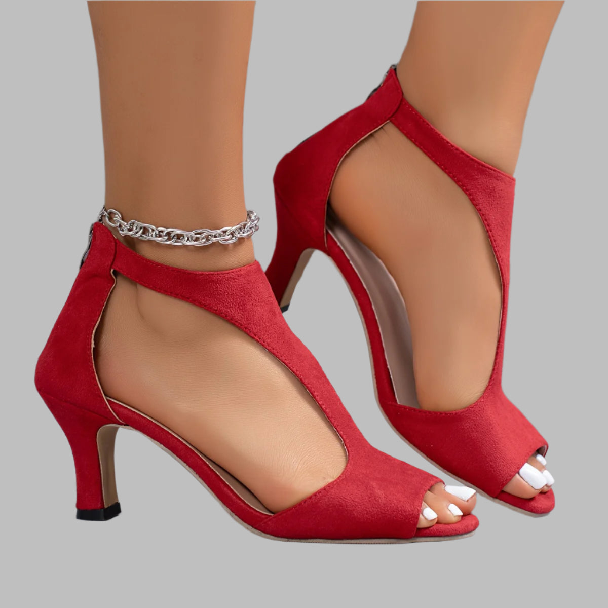 Juliana – Scharlachrote Absatzschuhe