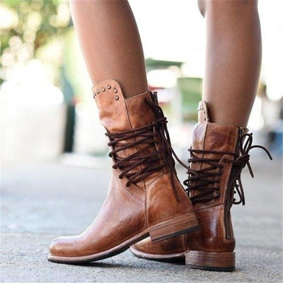 WYNONA | RUSTIKALE VINTAGE-LEDERSCHUHE