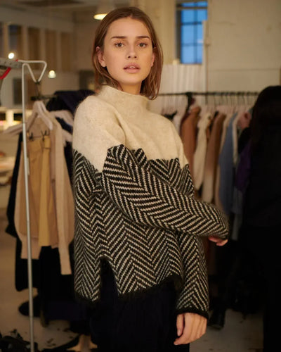 Adelie - Strick-Turtleneck-Pullover