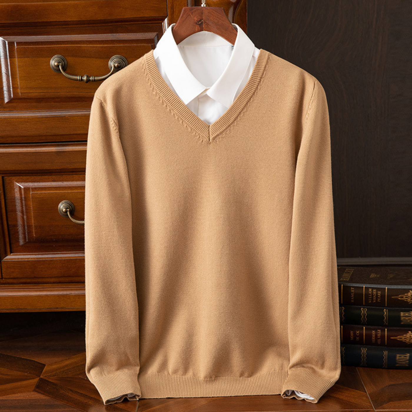 Bexford™ | Pure Wollmischung V-Ausschnitt Pullover für Herren