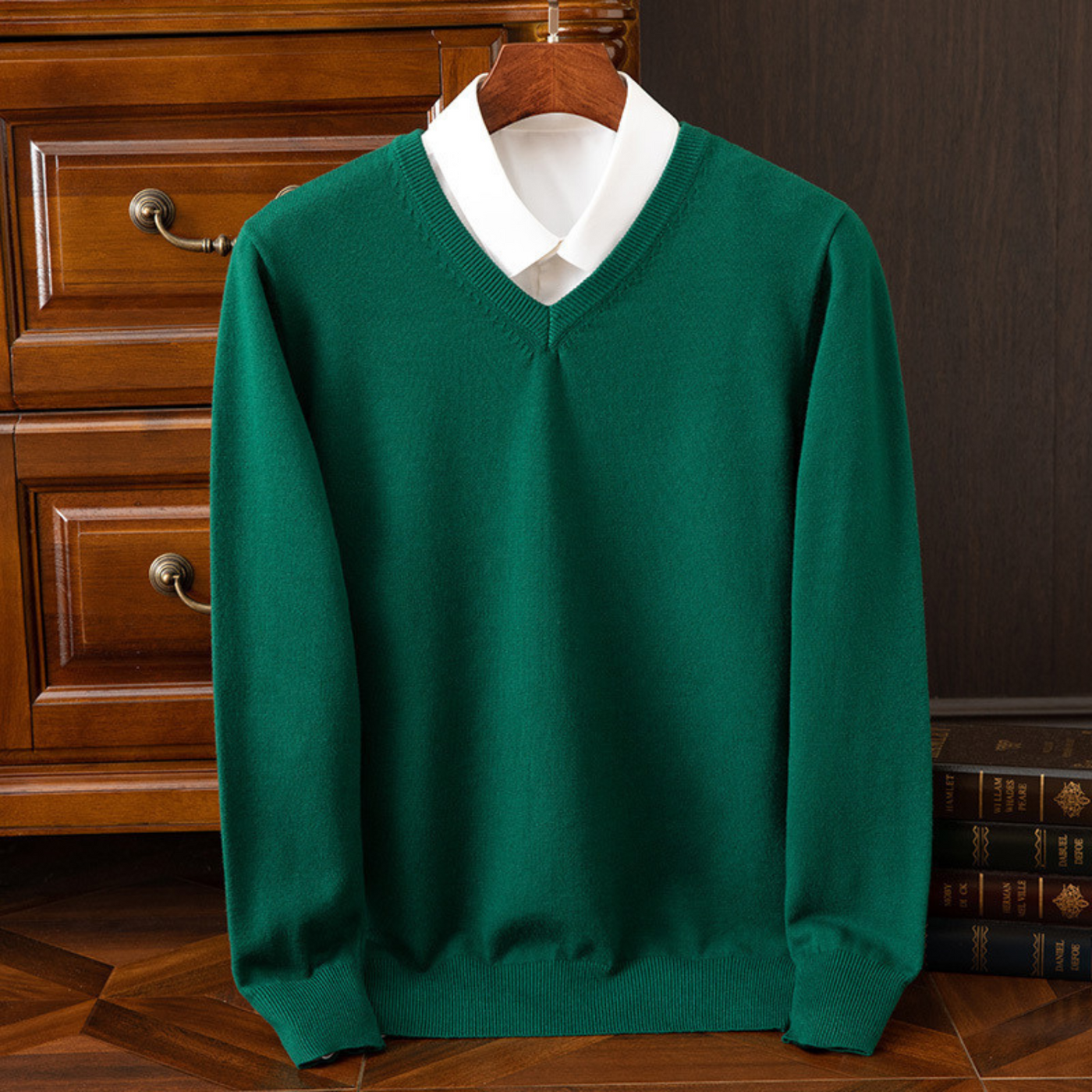 Bexford™ | Pure Wollmischung V-Ausschnitt Pullover für Herren