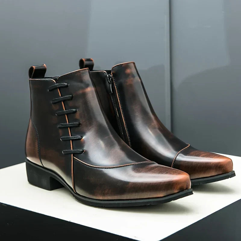 Samuel  - Thatcher Leder-Dressstiefel