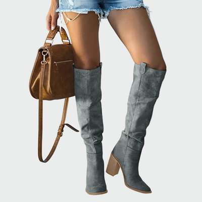 Milene - Orthopädische Lederstiefel bis zum Knie