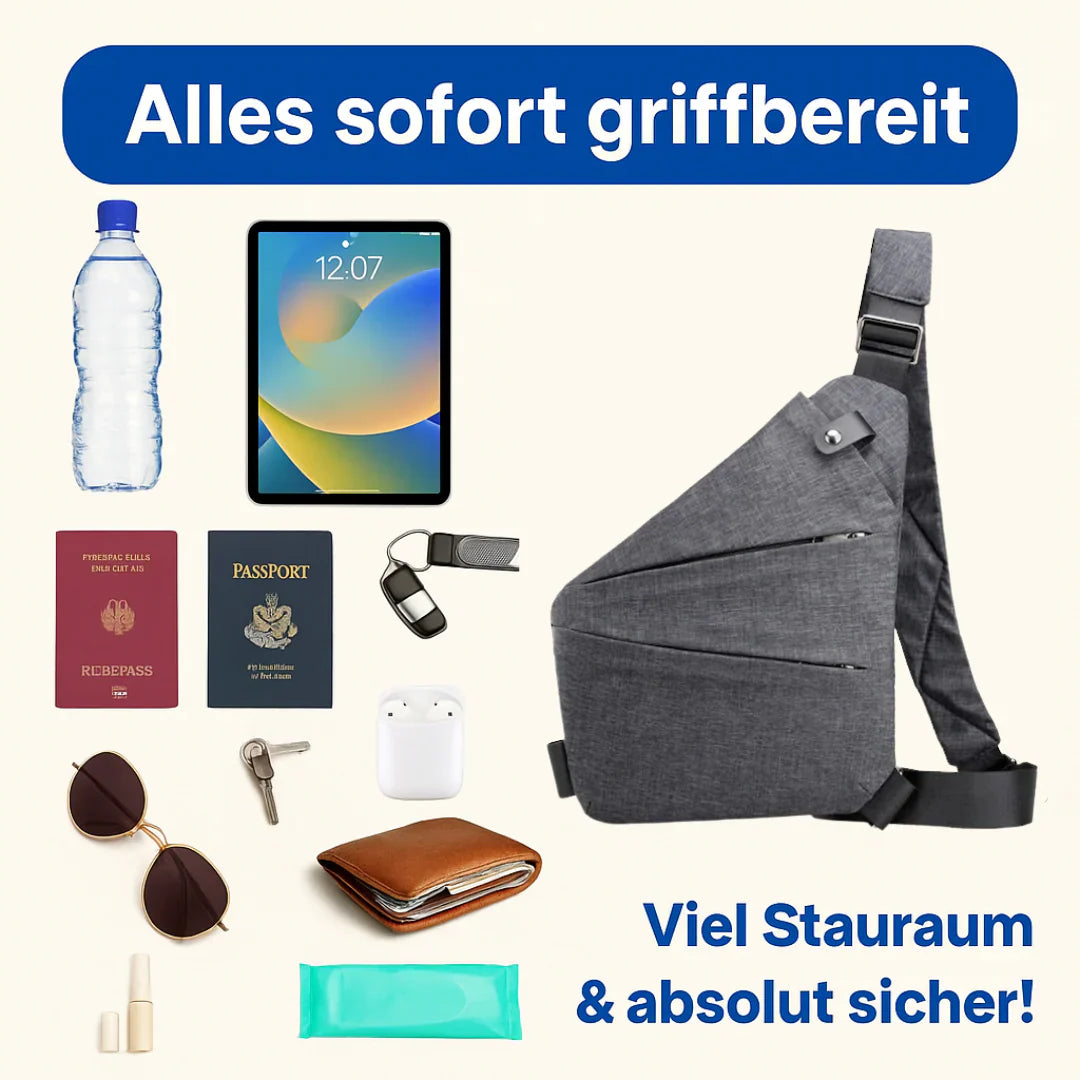 Umhängetasche - Anti Diebstahl