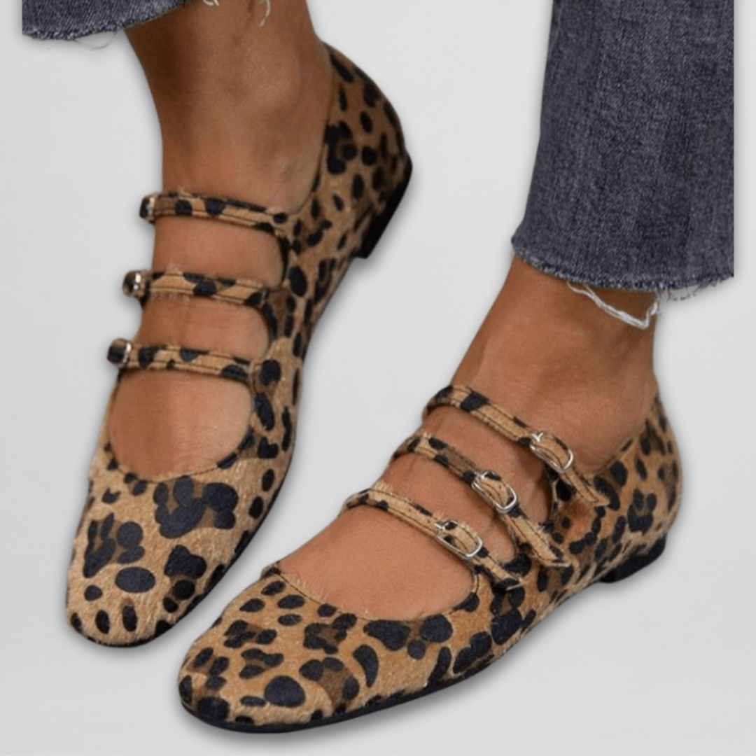 Adonise | Elegante Ballerinas mit Tiermotiv