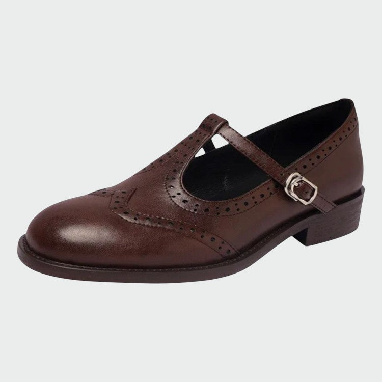 Olivia – Elegante Leder Mary Jane Schuhe