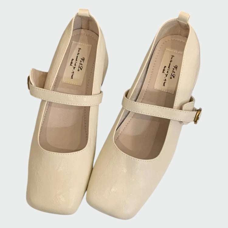Olivia – Mary Jane Schuhe mit quadratischer Spitze und hohen Absätzen
