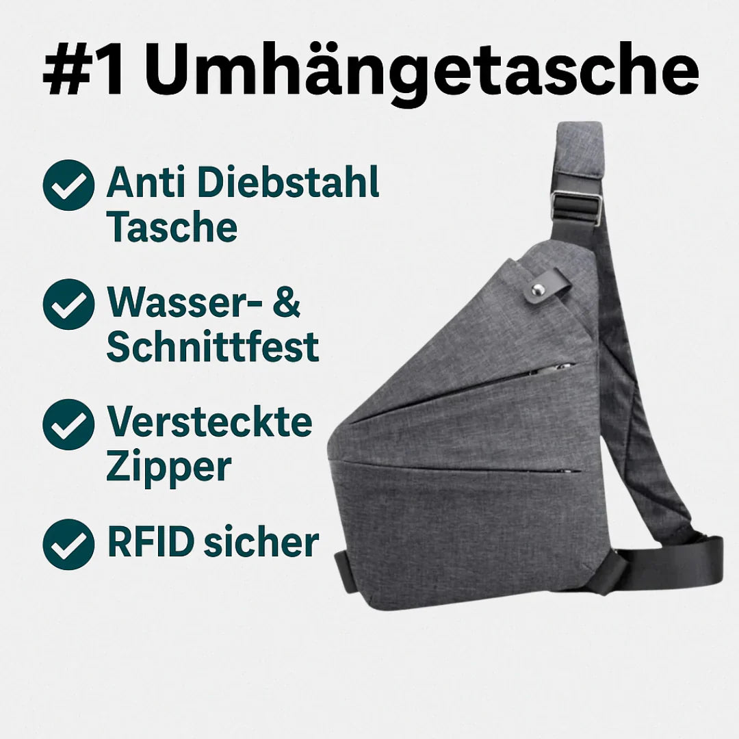 Umhängetasche - Anti Diebstahl