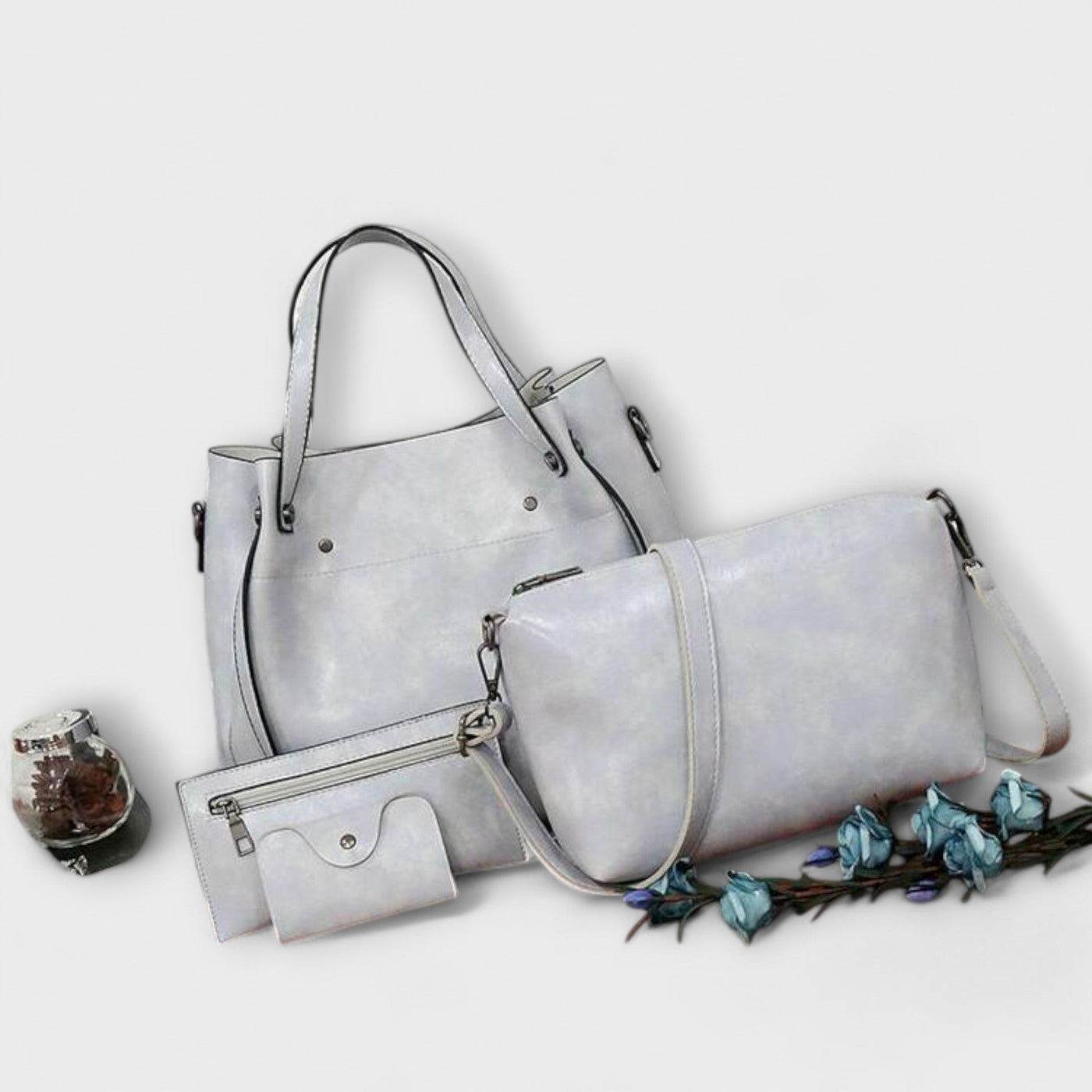 Nora. - 4-teiliges Vintage-Taschen-Set