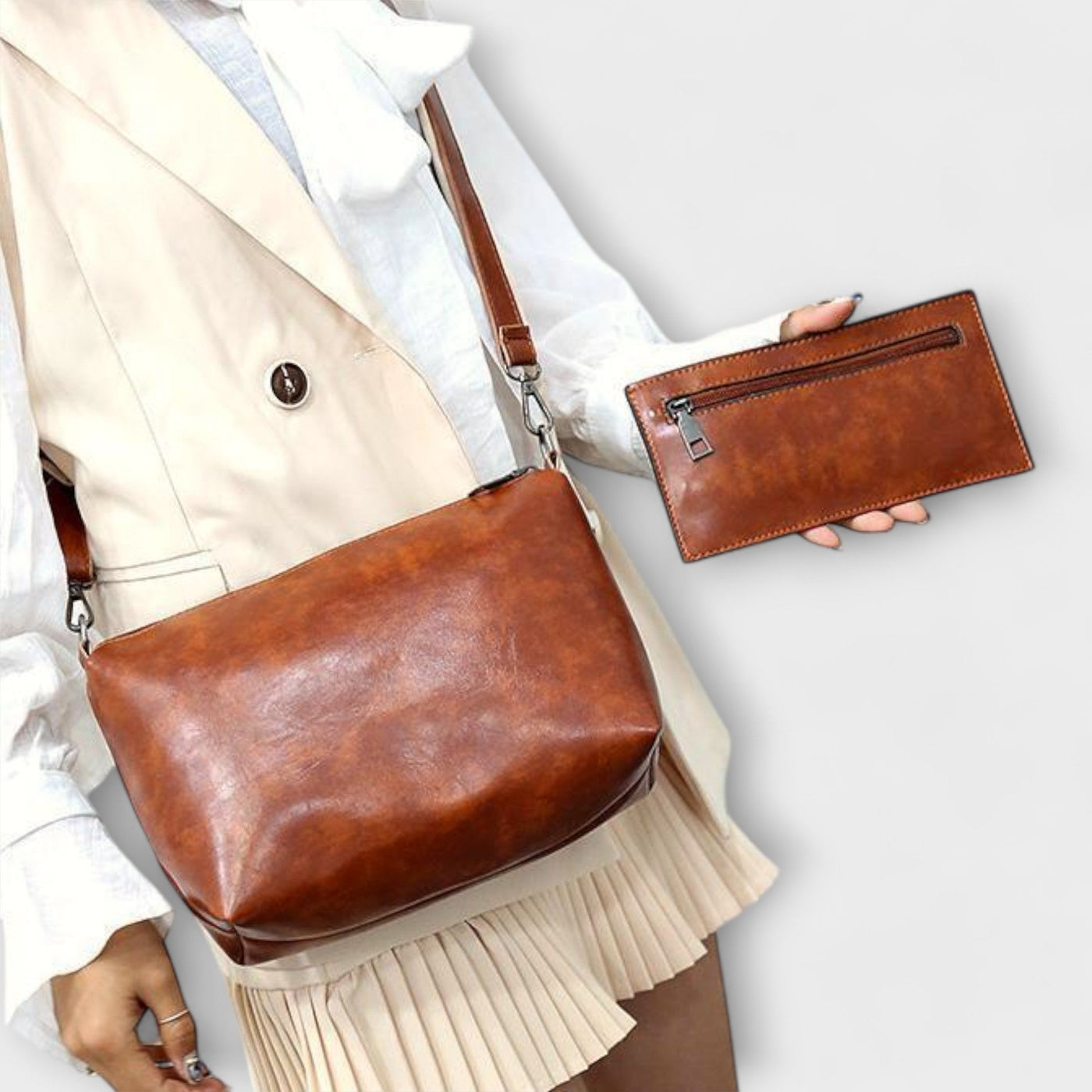Nora. - 4-teiliges Vintage-Taschen-Set
