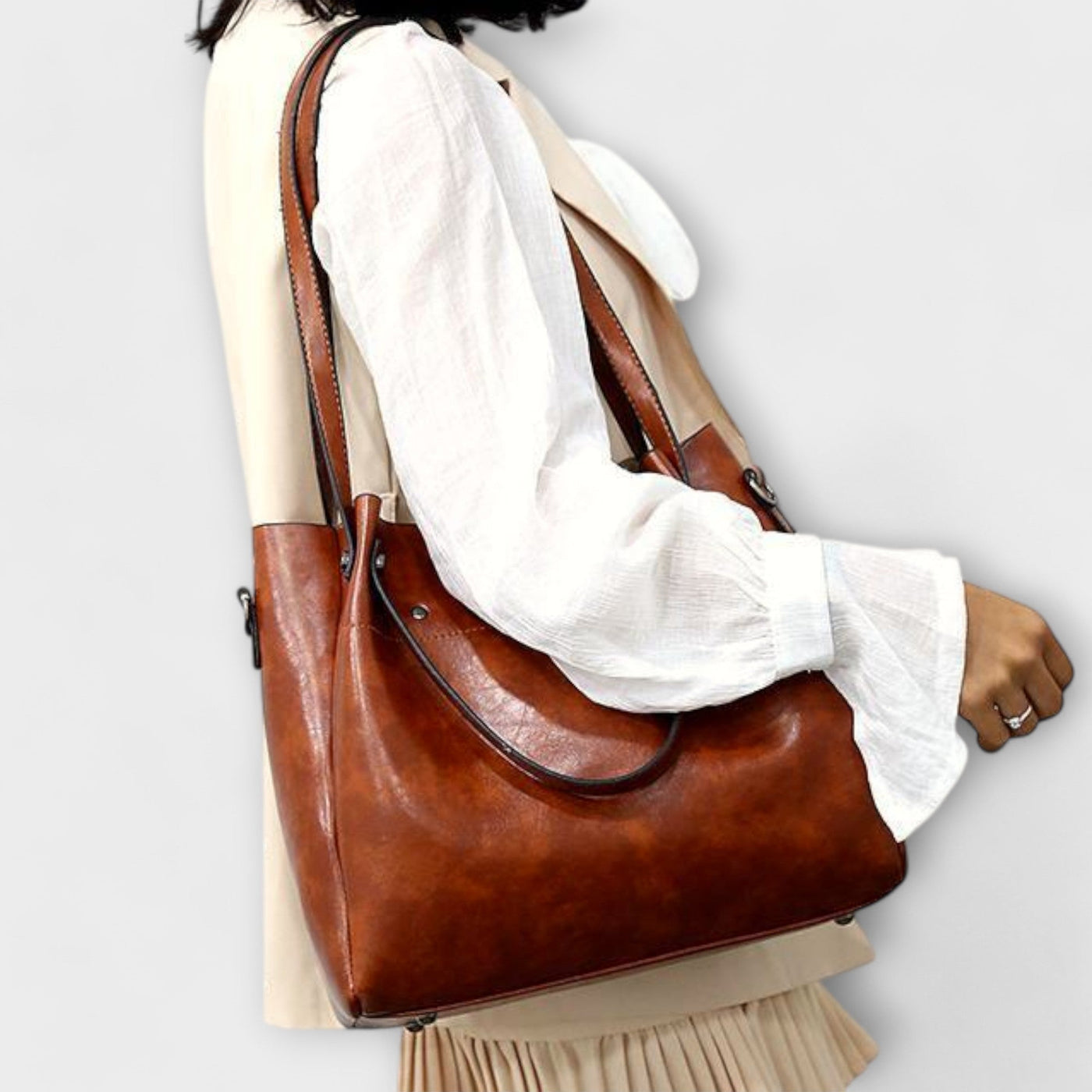 Nora. - 4-teiliges Vintage-Taschen-Set