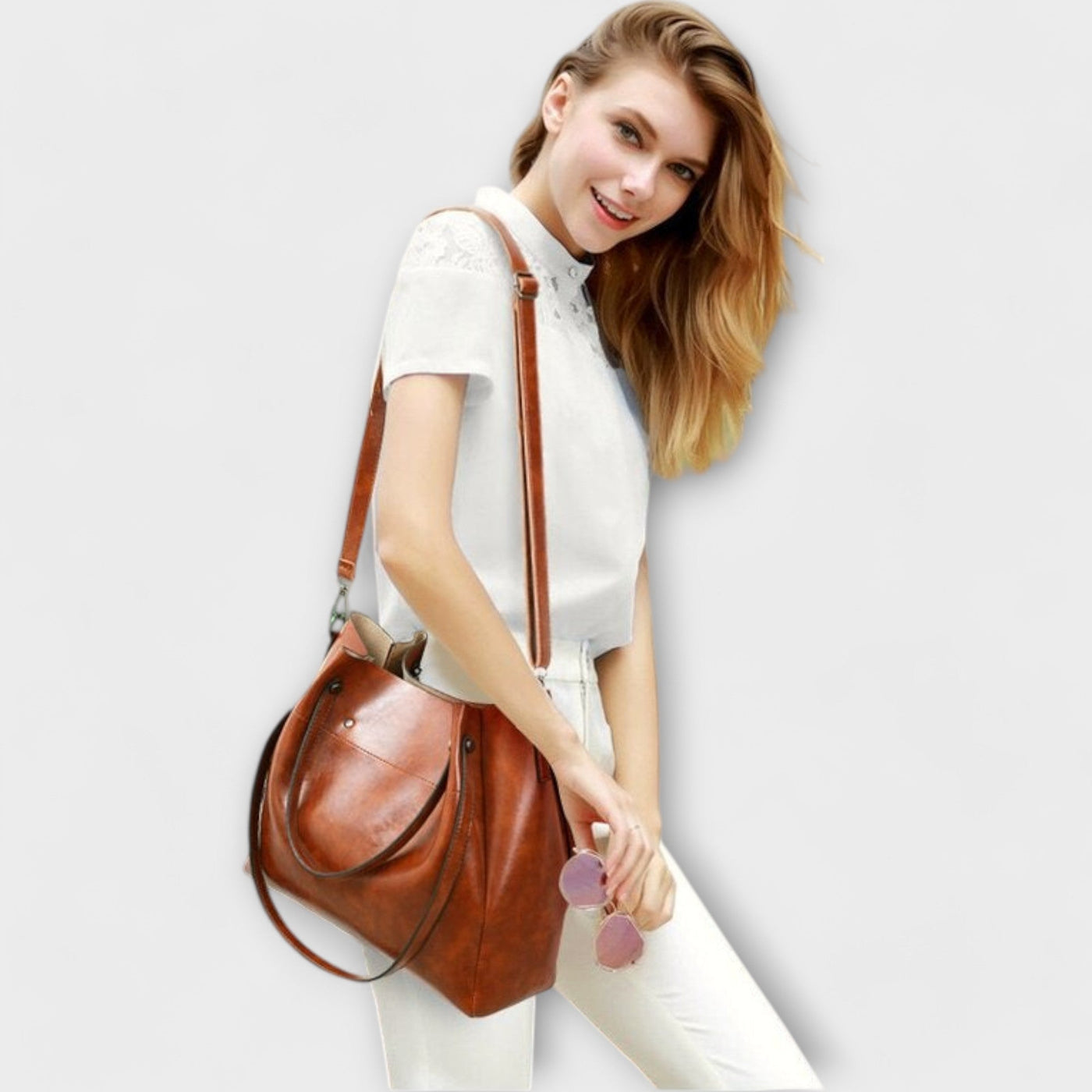 Nora. - 4-teiliges Vintage-Taschen-Set