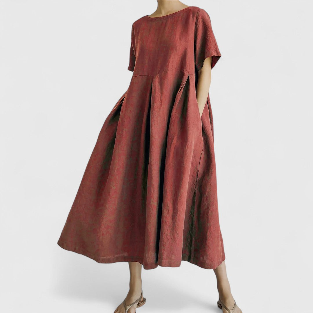 Ellie - Elegantes Maxi-Kleid mit Bauchbedeckung