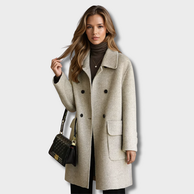 Megan | Eleganter langer Mantel