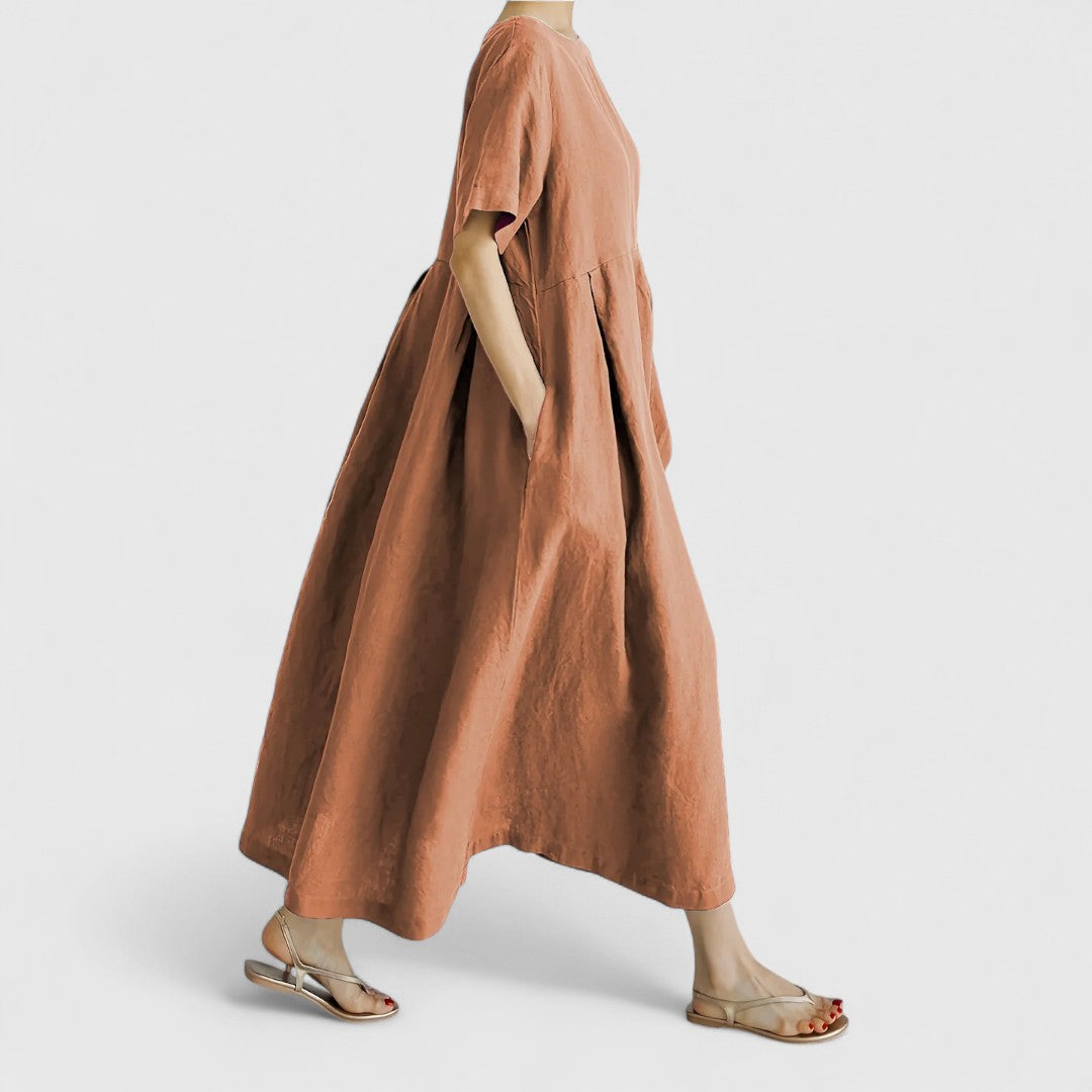 Ellie - Elegantes Maxi-Kleid mit Bauchbedeckung