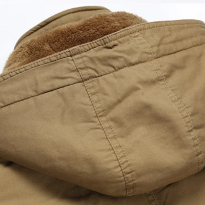 Elegante Baumwollgefütterte Winterjacke