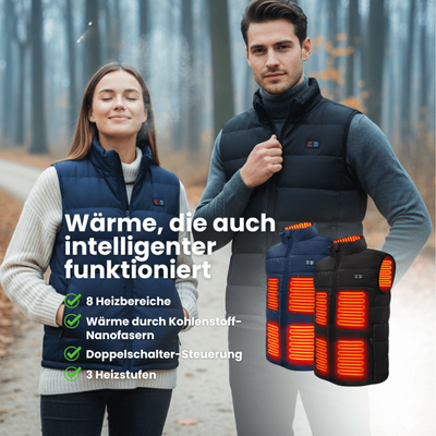Beheizte Weste mit 9 Wärmezonen – Bleib warm bei jedem Abenteuer!
