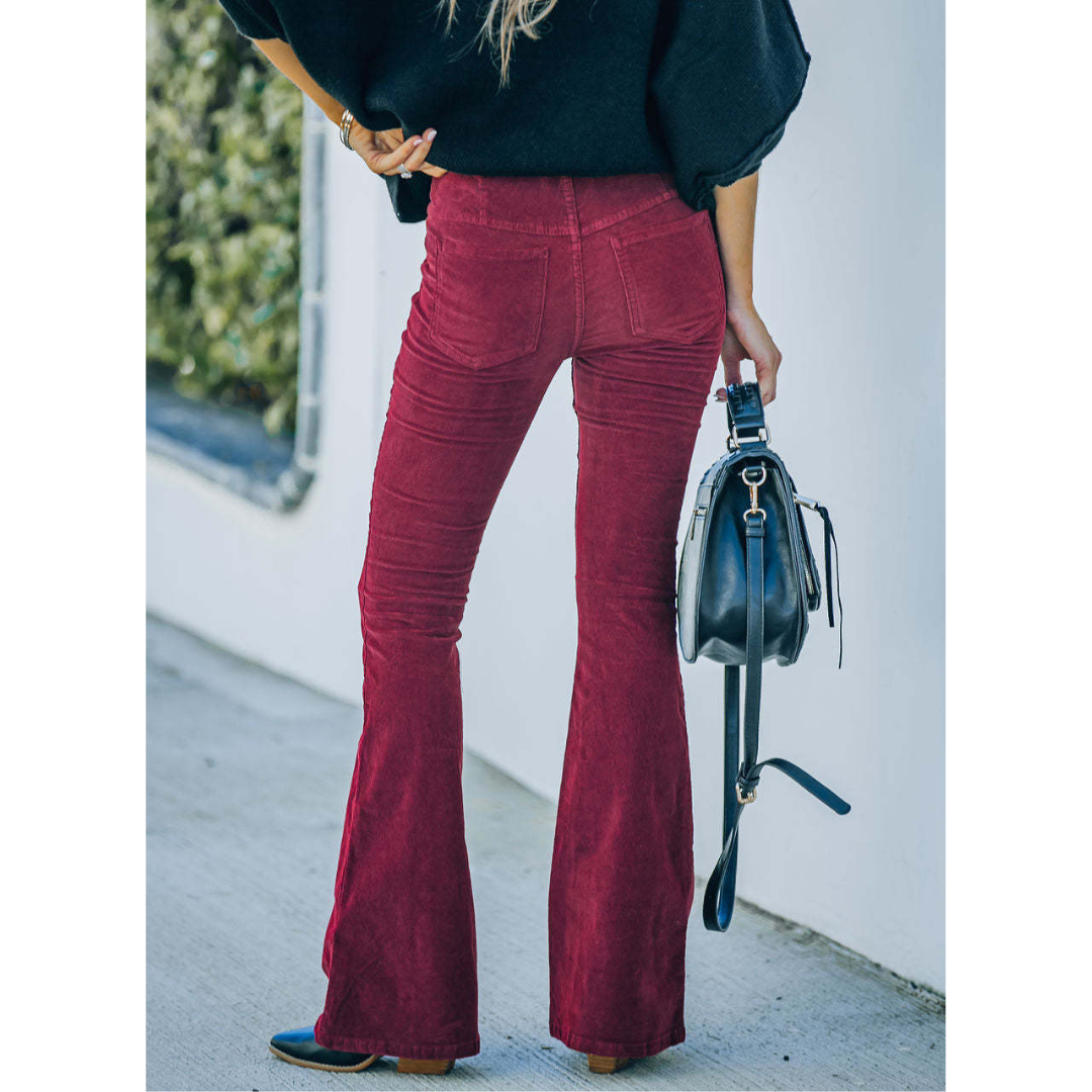 Chloe I Corduroy Flare-Hosen