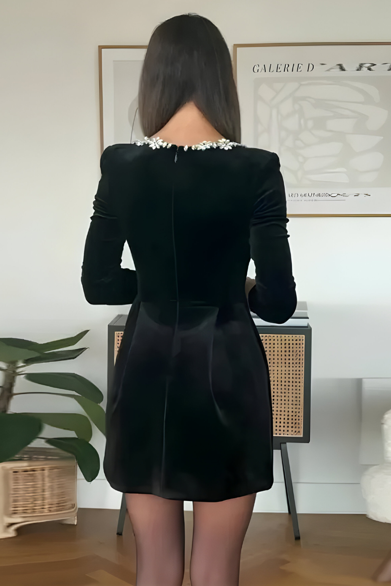 Noelle™ | Klassisches Samt-Cocktailkleid