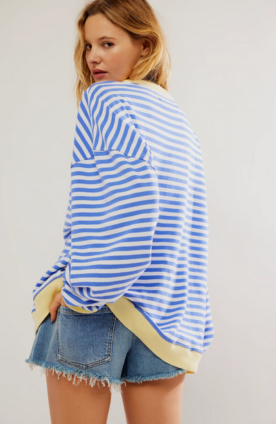 Manie - Gestreifter Oversized-Pullover