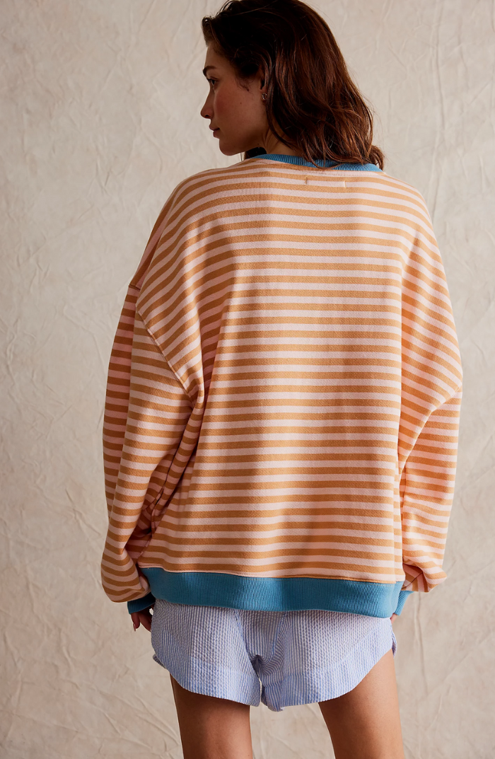 Manie - Gestreifter Oversized-Pullover