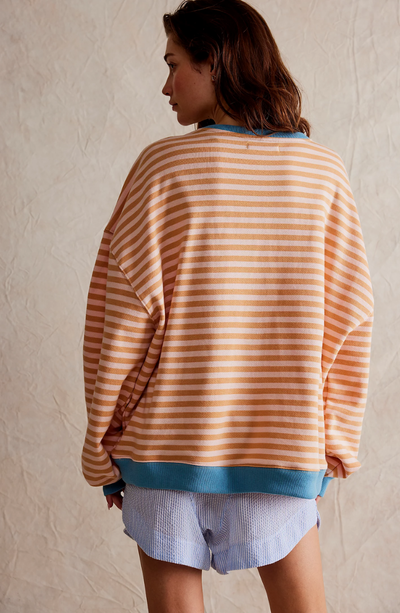 Manie - Gestreifter Oversized-Pullover