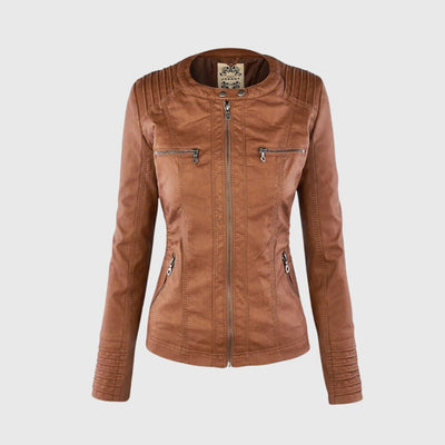 KAROLINE™ Stilvoller und einzigartiger Lederjacke