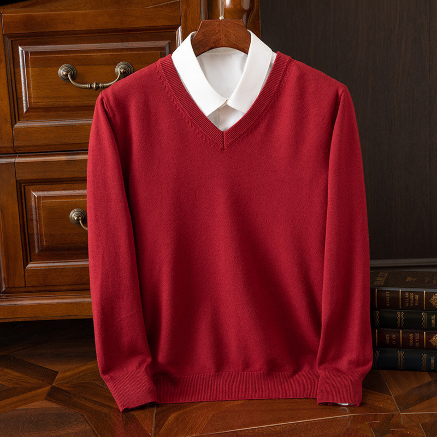 Bexford™ | Pure Wollmischung V-Ausschnitt Pullover für Herren
