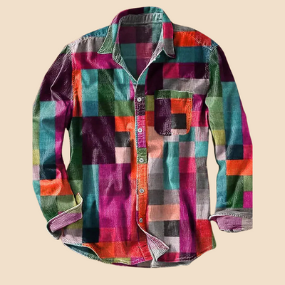 Lenoir | Vintage Regenbogen Hemd
