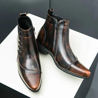Samuel  - Thatcher Leder-Dressstiefel