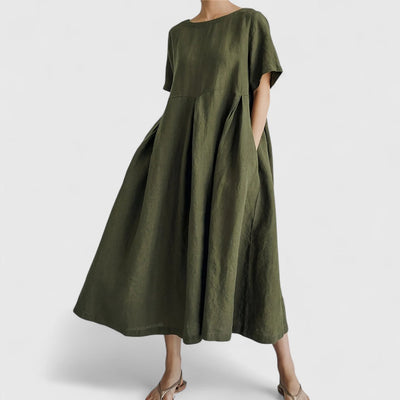 Ellie - Elegantes Maxi-Kleid mit Bauchbedeckung