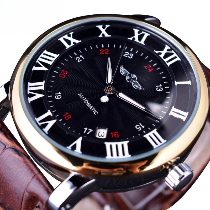 Mode Luxus Leder Vollautomatisches Uhr™ - Olsen & Olsen
