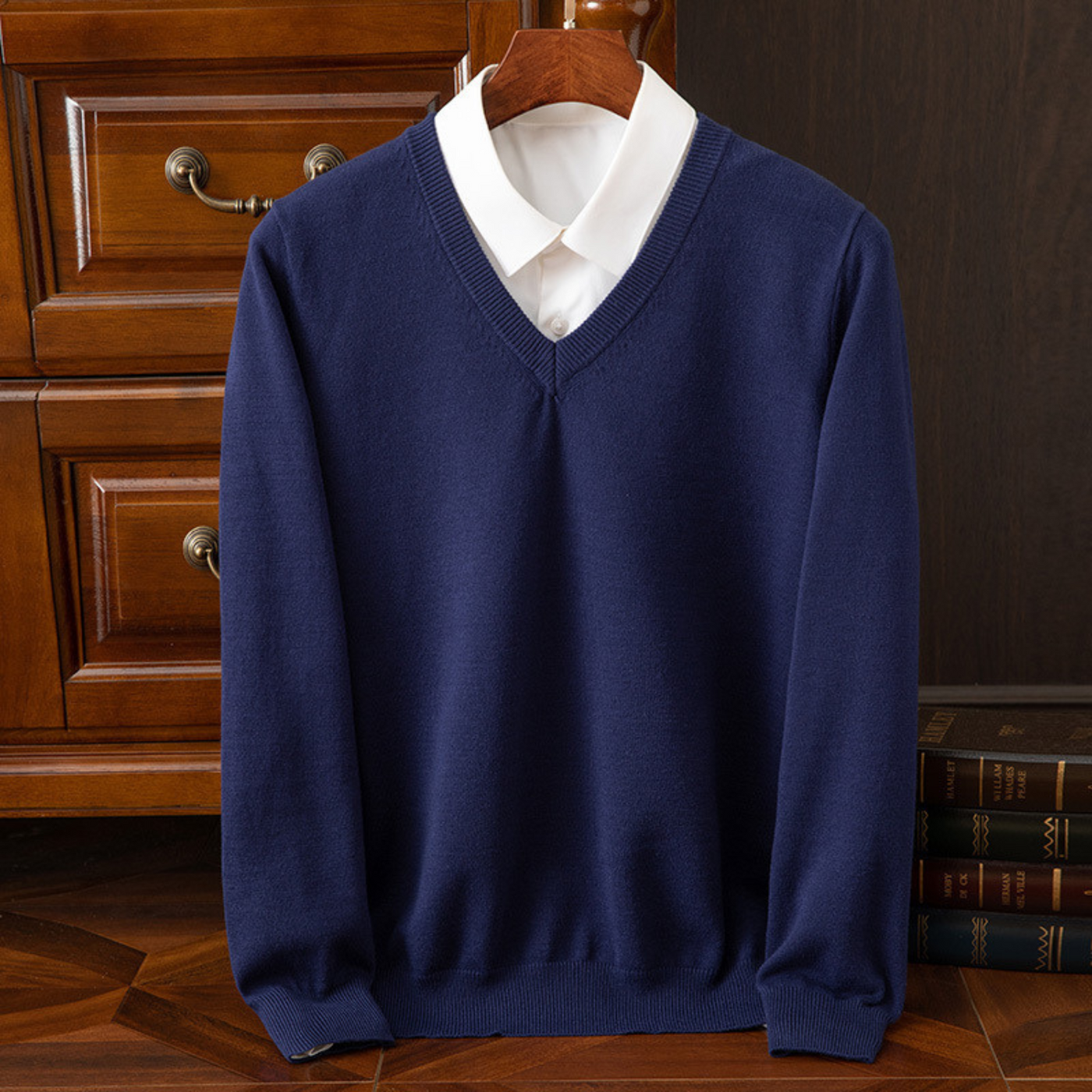 Bexford™ | Pure Wollmischung V-Ausschnitt Pullover für Herren
