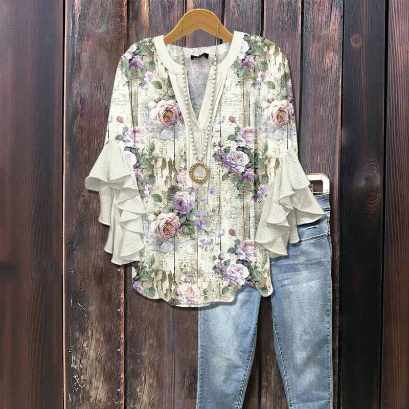 Dakota™ - LOCKERE PASSFORM BLUSE MIT BLUMENDRUCK