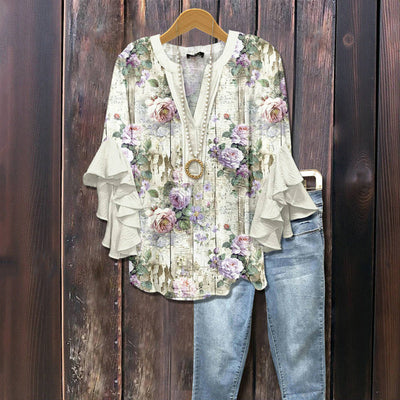 Dakota™ - LOCKERE PASSFORM BLUSE MIT BLUMENDRUCK