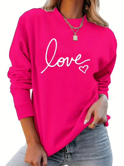 Liebe und Frieden Pullover | Gemeinsam gegen Brustkrebs