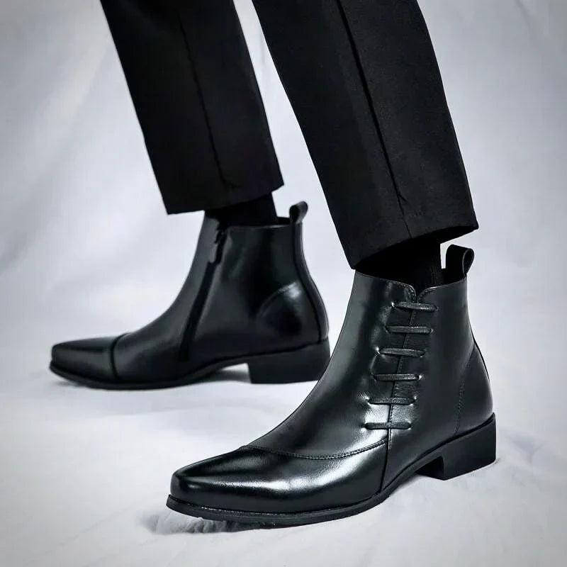 Samuel  - Thatcher Leder-Dressstiefel