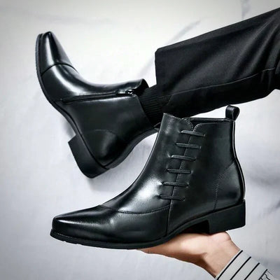Samuel  - Thatcher Leder-Dressstiefel