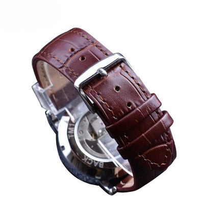 Mode Luxus Leder Vollautomatisches Uhr™ - Olsen & Olsen
