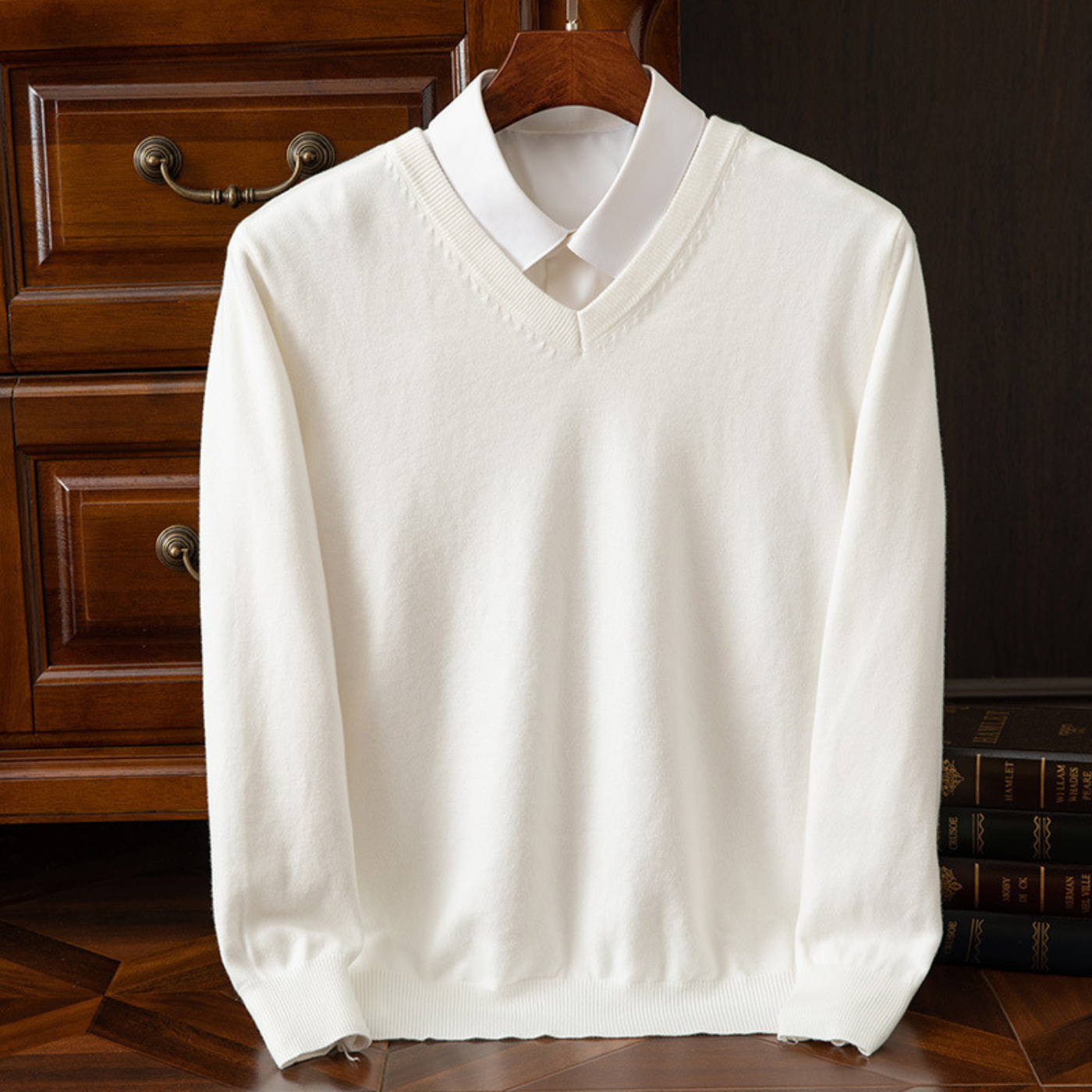 Bexford™ | Pure Wollmischung V-Ausschnitt Pullover für Herren