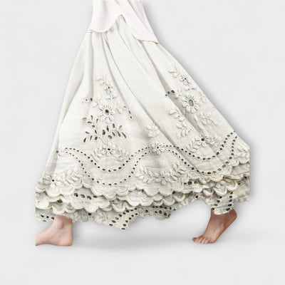 Luna – Boho Maxirock Mit Stickerei