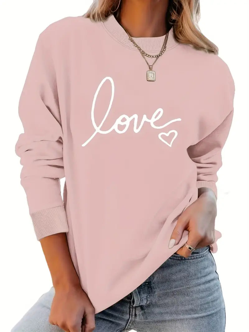 Liebe und Frieden Pullover | Gemeinsam gegen Brustkrebs