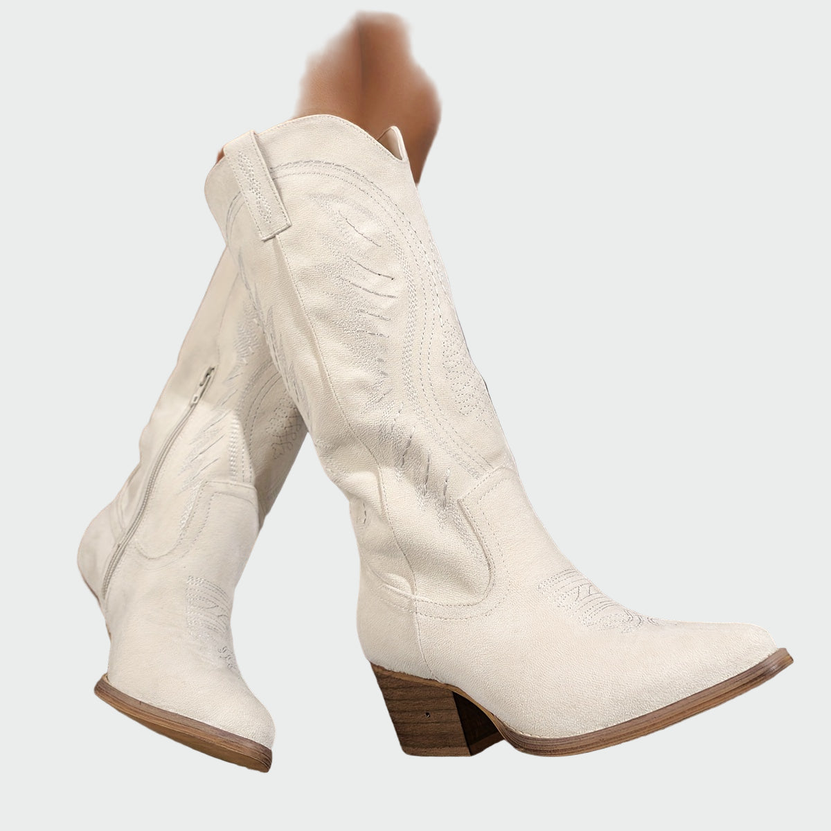 Layla - Modische bestickte Westernstiefel
