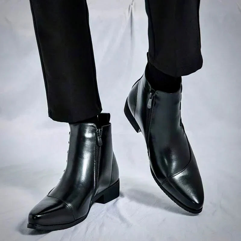 Samuel  - Thatcher Leder-Dressstiefel