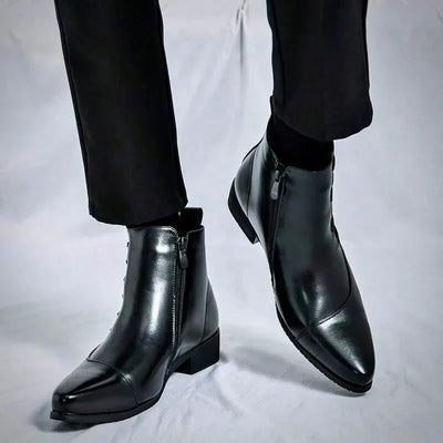 Samuel  - Thatcher Leder-Dressstiefel