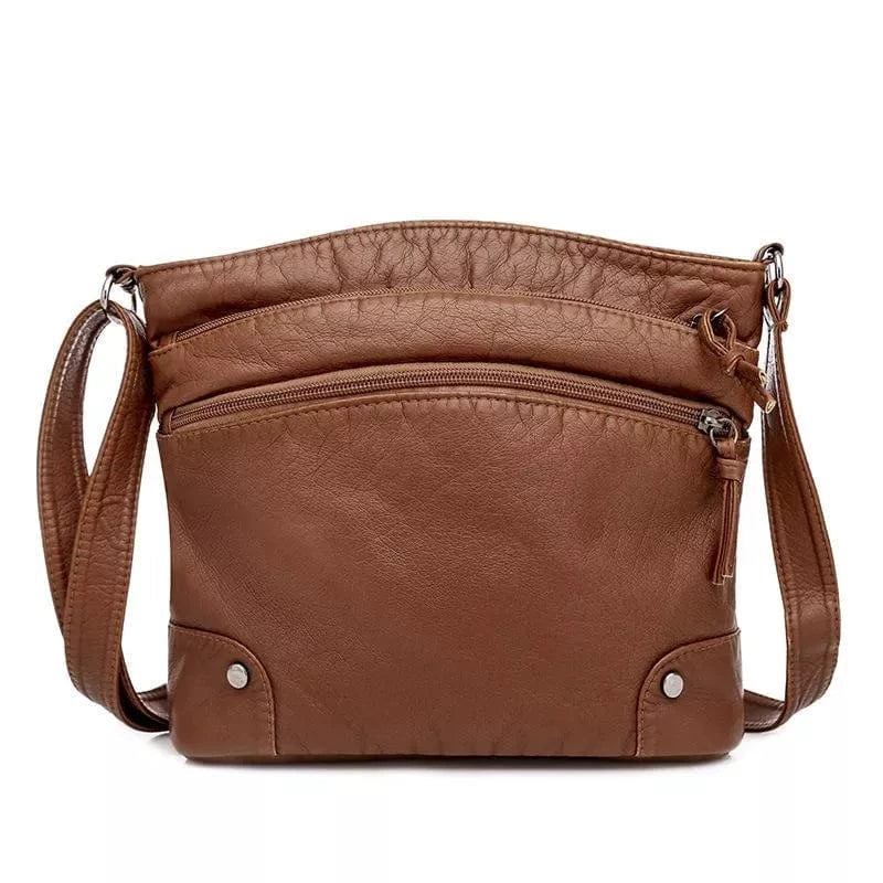 Freya - Leder Schultertasche