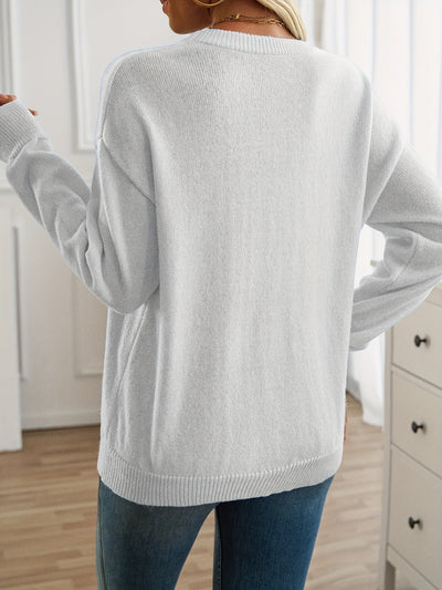 Elisabeth - Langarm Pullover mit Rundhalsausschnitt