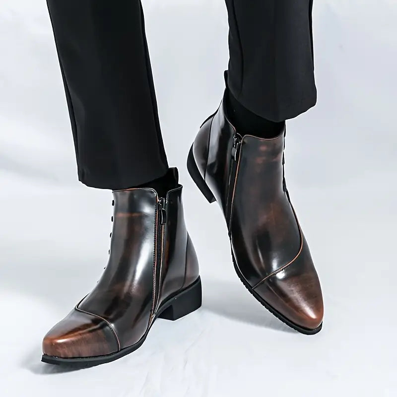 Samuel  - Thatcher Leder-Dressstiefel