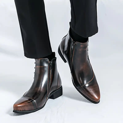 Samuel  - Thatcher Leder-Dressstiefel